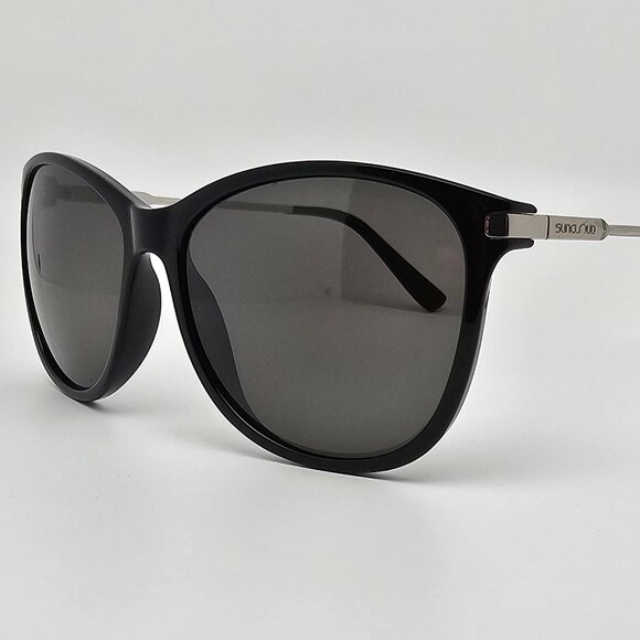 Suncloud by Polaroid Nightcap Black Silver Frame Polarized Grey Lens Sunglasses - Picture 1 of 13